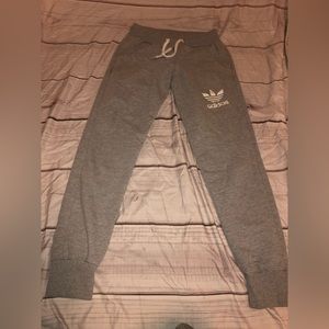 Women adidas’s sweats small gray